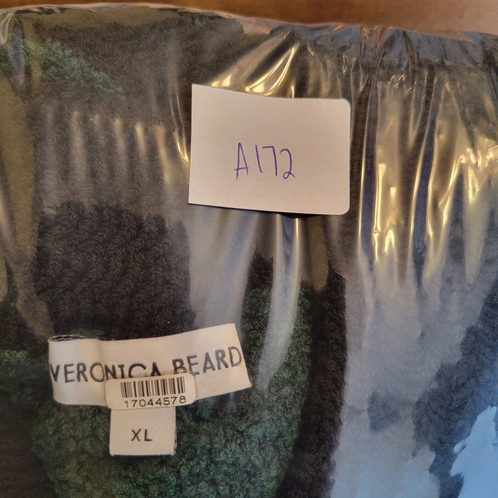 Veronica Beard Womens Marie Tweed Cardigan Top Size XL Green Lady Coat Old Money - Picture 4 of 9